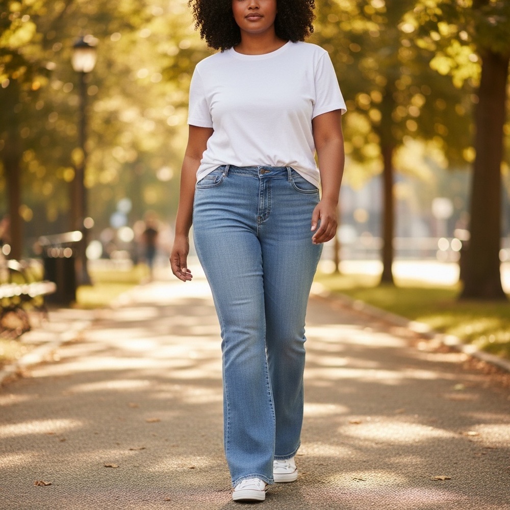 Venezia Blue Women's Boot Cut Stretch Jeans